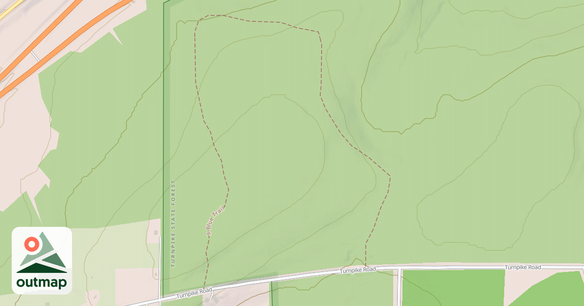 Map of West Almond Trail 9