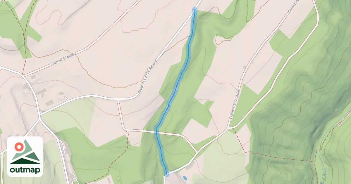 Map of Sentier de Cerveloup