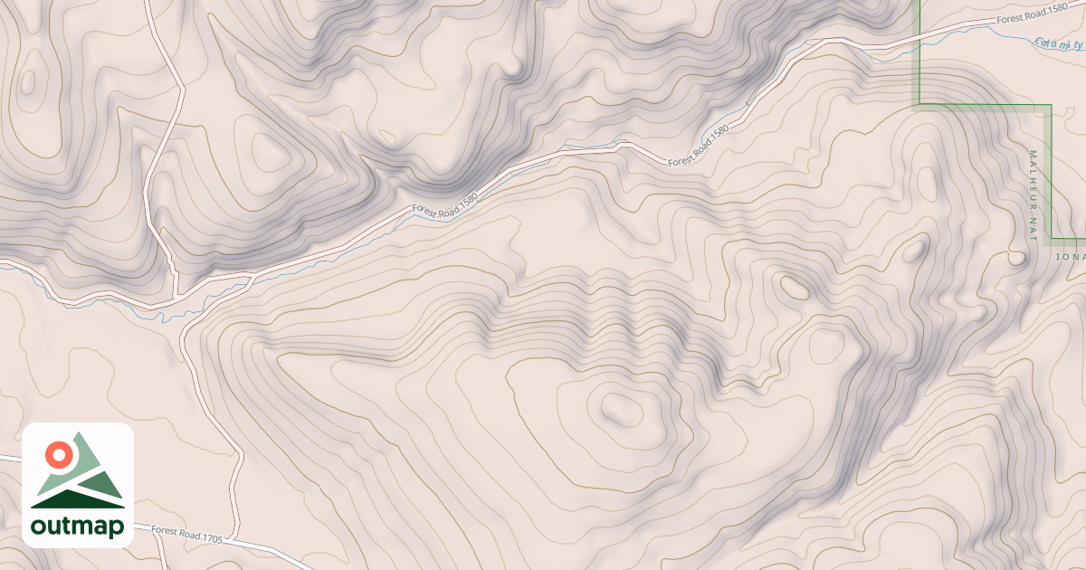 Map of CALAMITY CREEK MRS