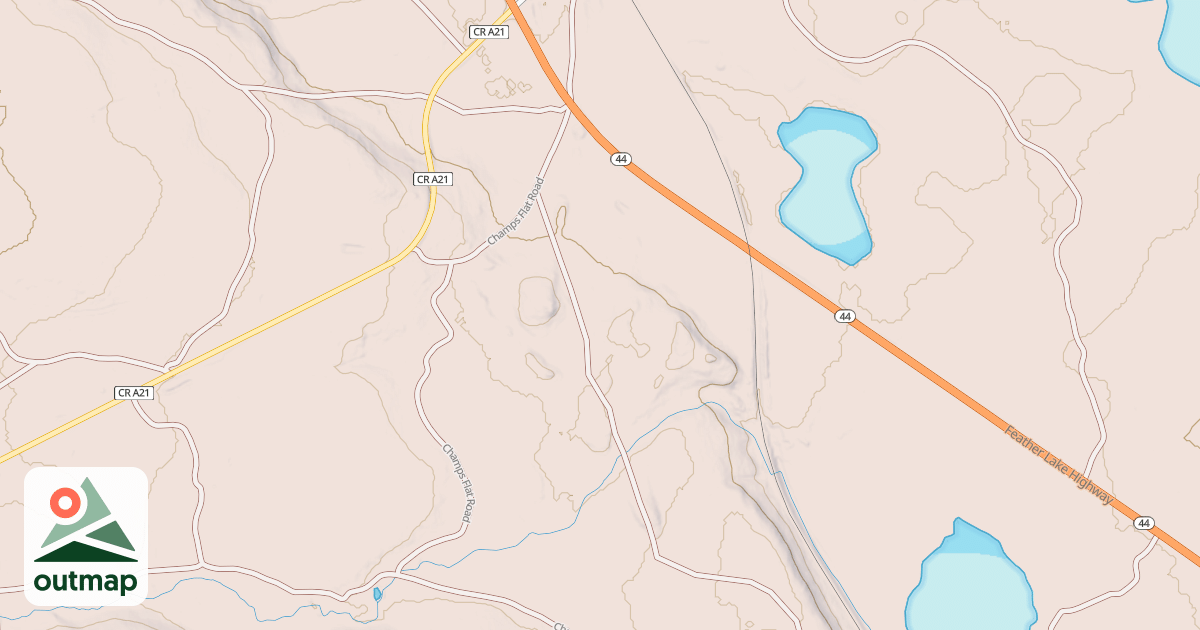 Map of COOPER SWAMP CUTOFF