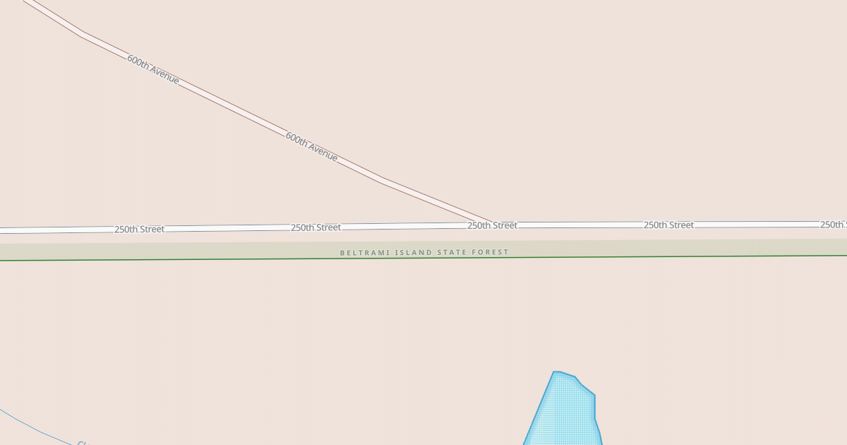 Map preview of Warroad/Roseau Trails