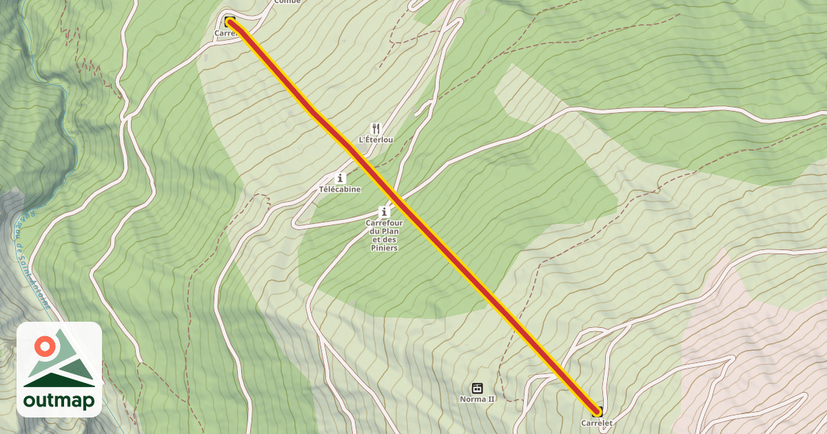 Map of Carrelet