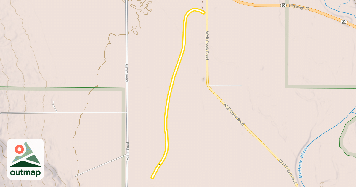 Map of Methow Community Trail- Wolf Ridge to Browns Farm