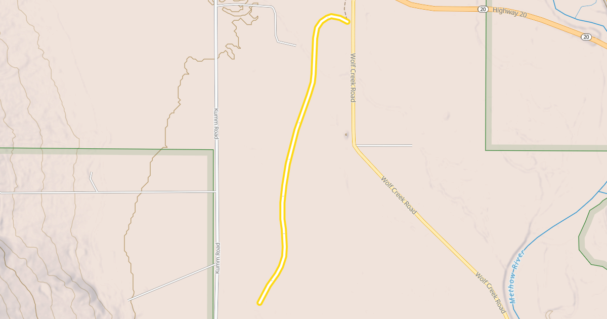 Map preview of Methow Community Trail- Wolf Ridge to Browns Farm