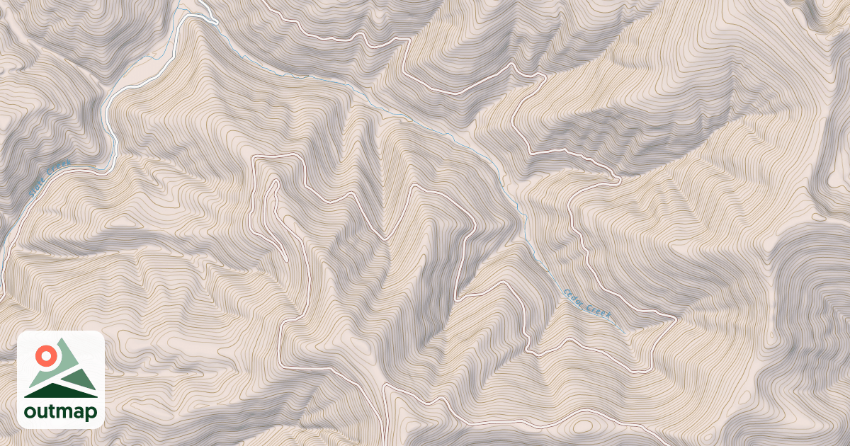 Map of Cedar Creek