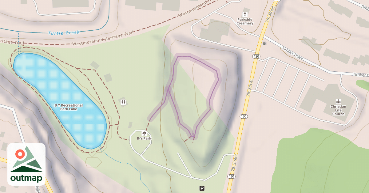 Map of Bluebird Trail Loop