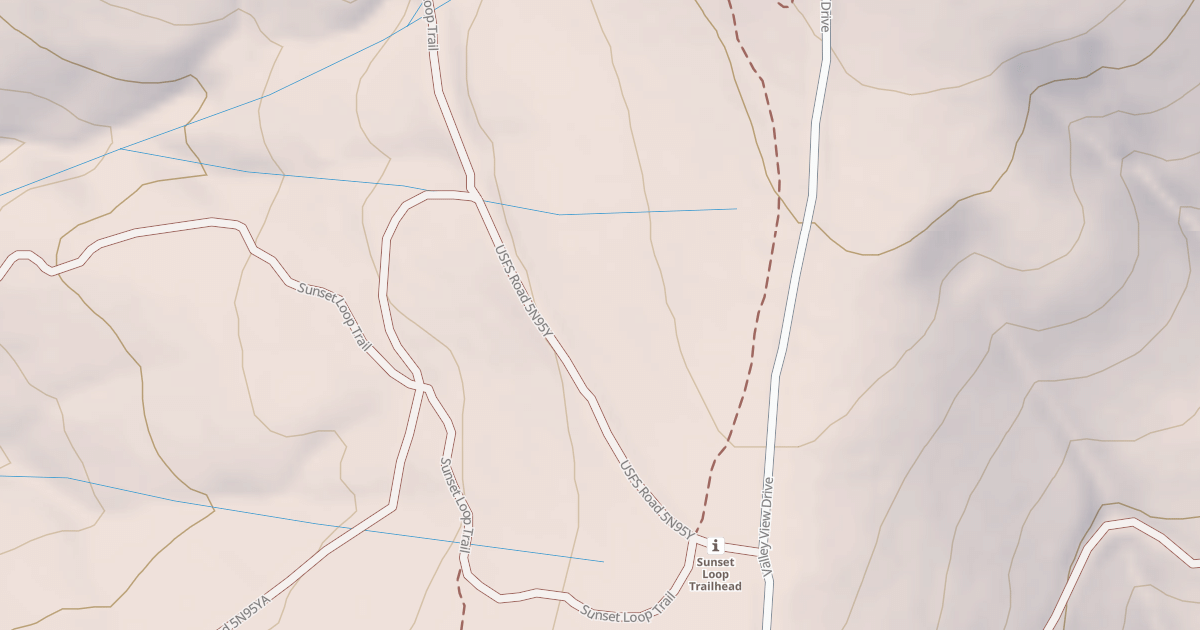 Map preview of USFS Motor Vehicle Use Map Roads {CD525720-454C-471D-8895-2AA749592E65}