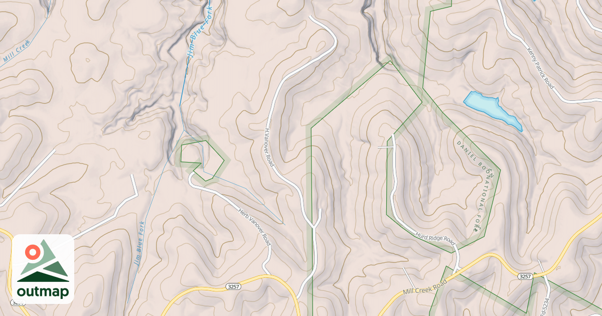 Map of JIM BLUE FORK