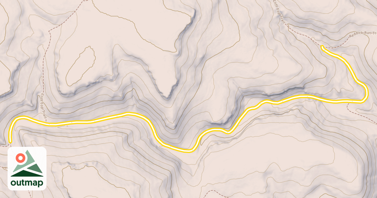 Map of Eagle Cliff Trail