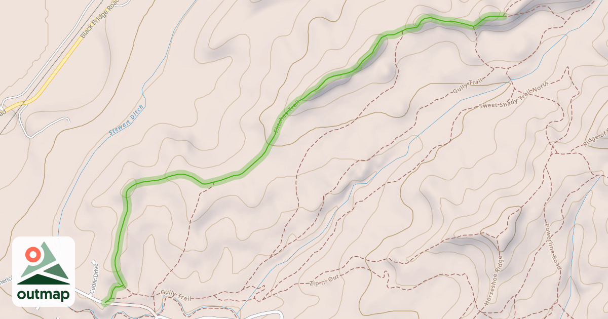 Map of Elitches Trail
