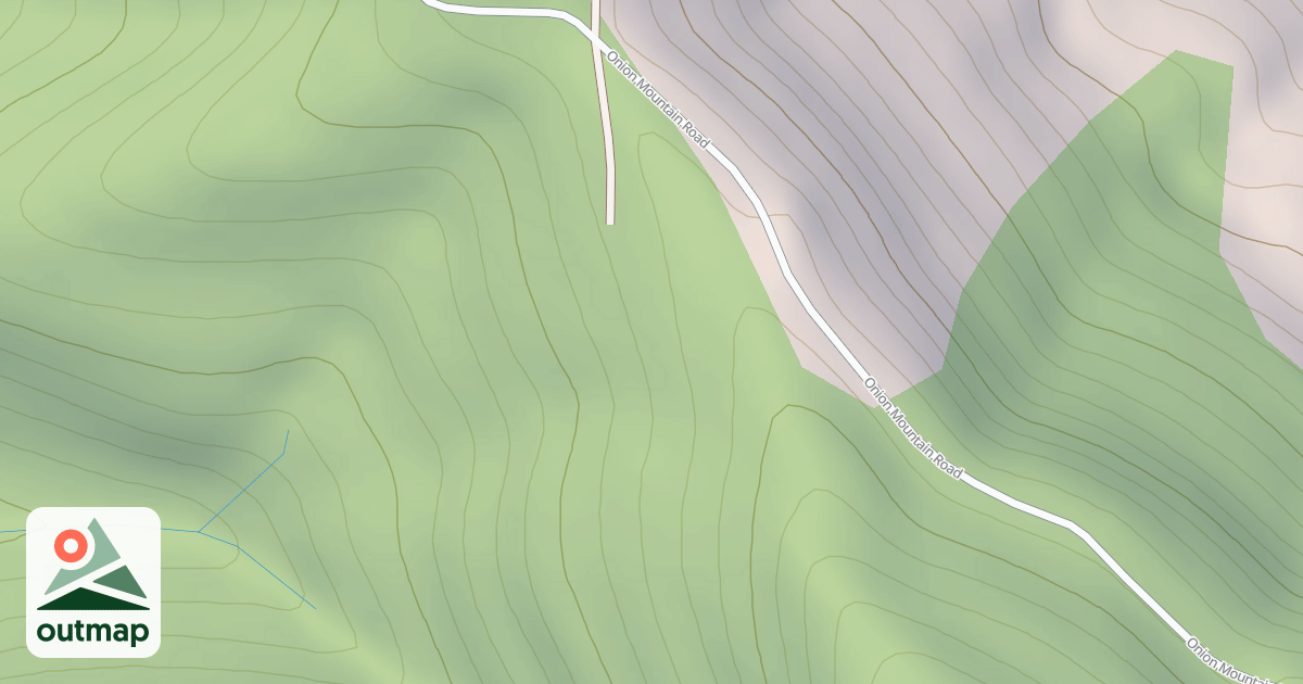 Map of ONION MOUNTAIN-E SPUR