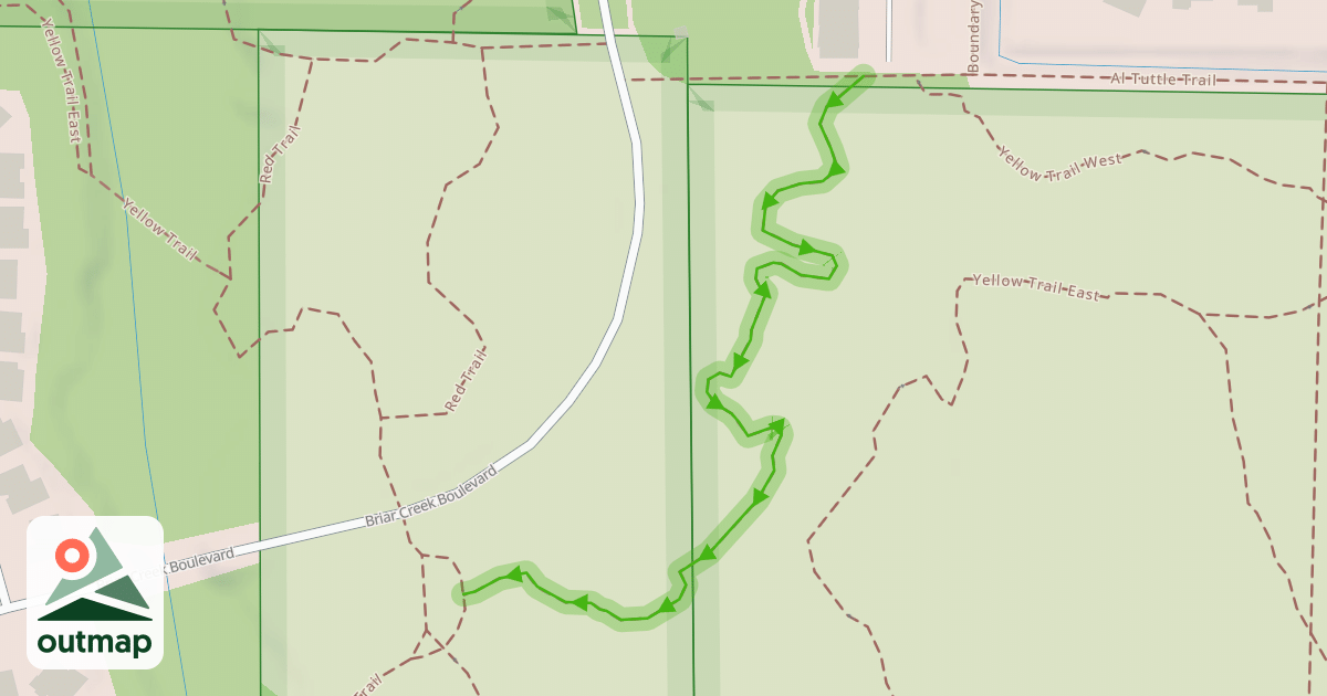 Map of Yellow Trail West