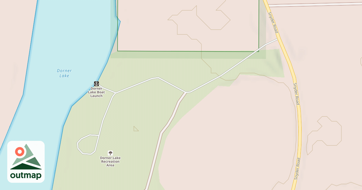 Map of DORNER LAKE CAMPGROUND