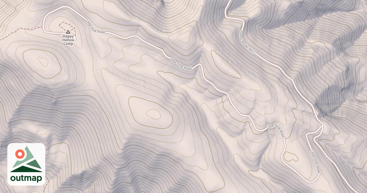 Map of HAPPY HOLLOW