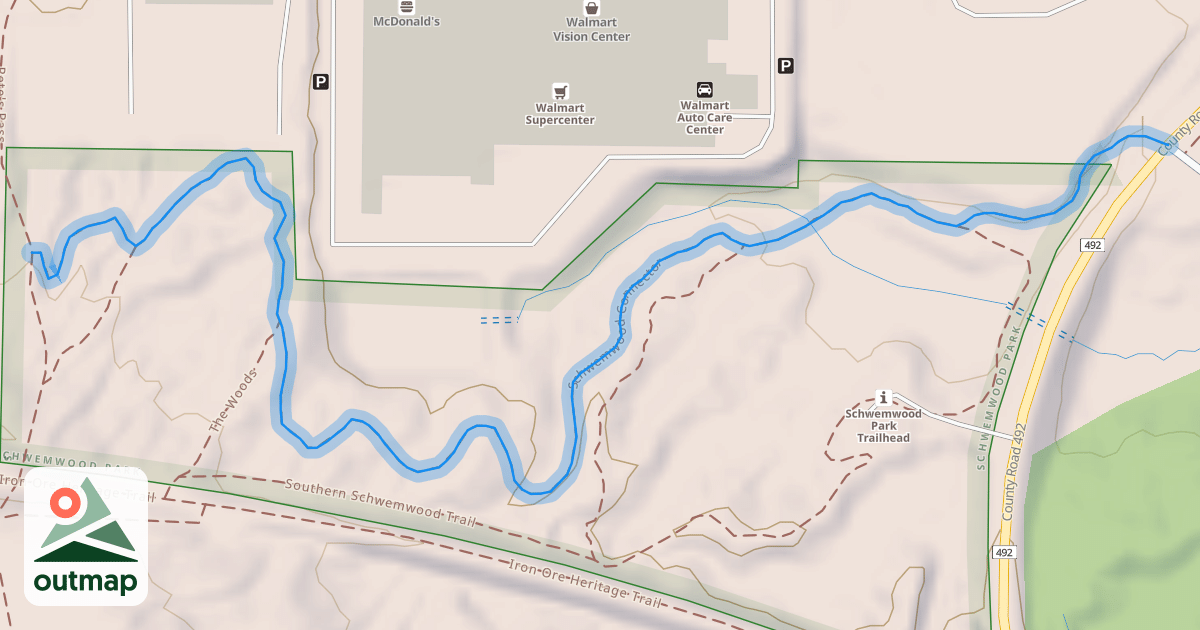 Map of Schwemwood Connector