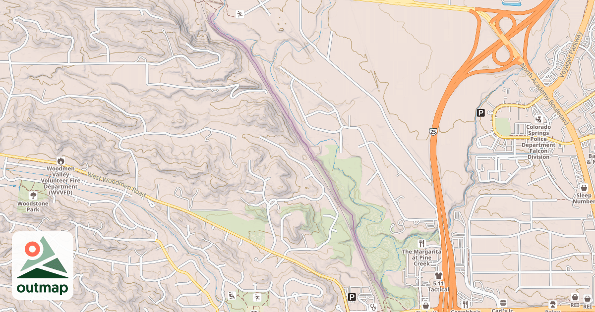 Map of New Santa Fe Regional Trail