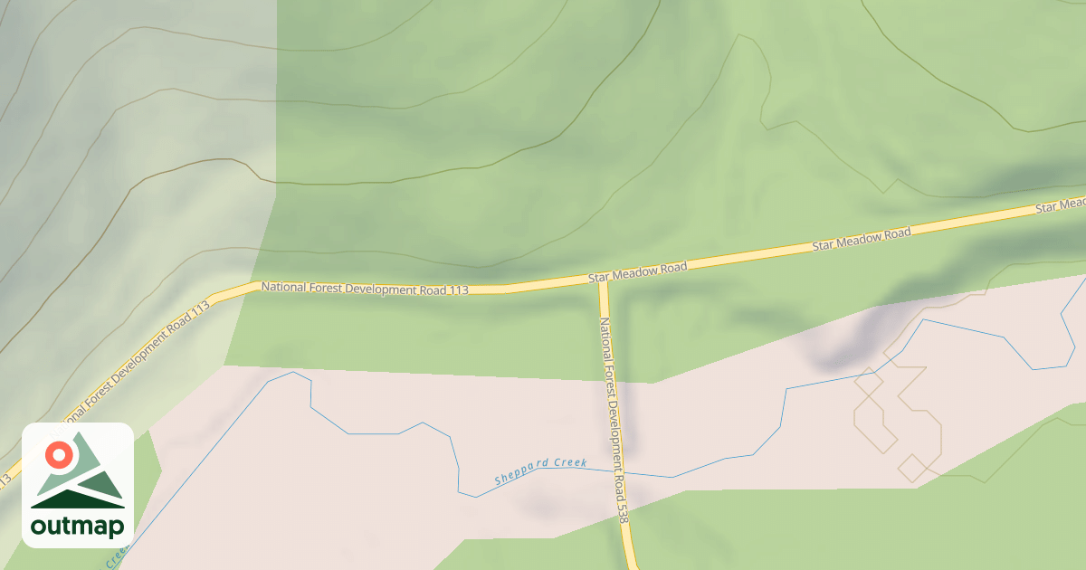 Map of BRUSH PASS