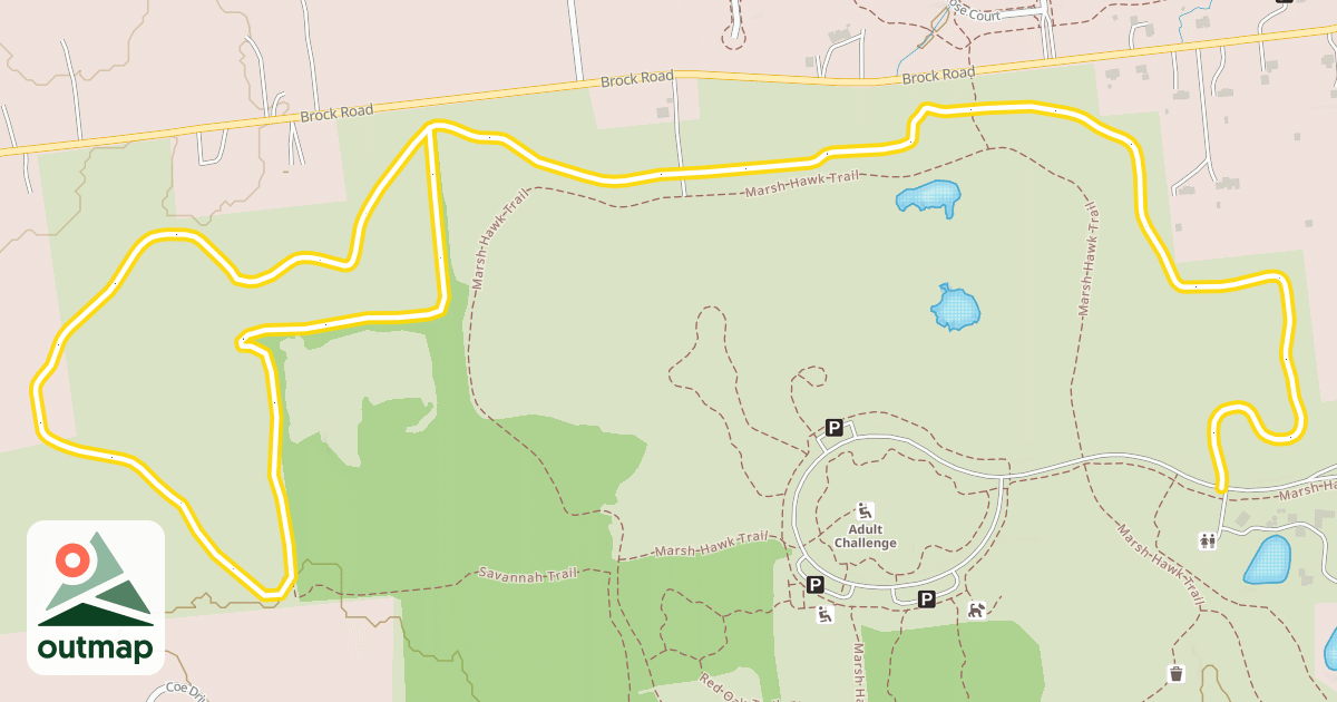 Map of Savannah Trail in Union