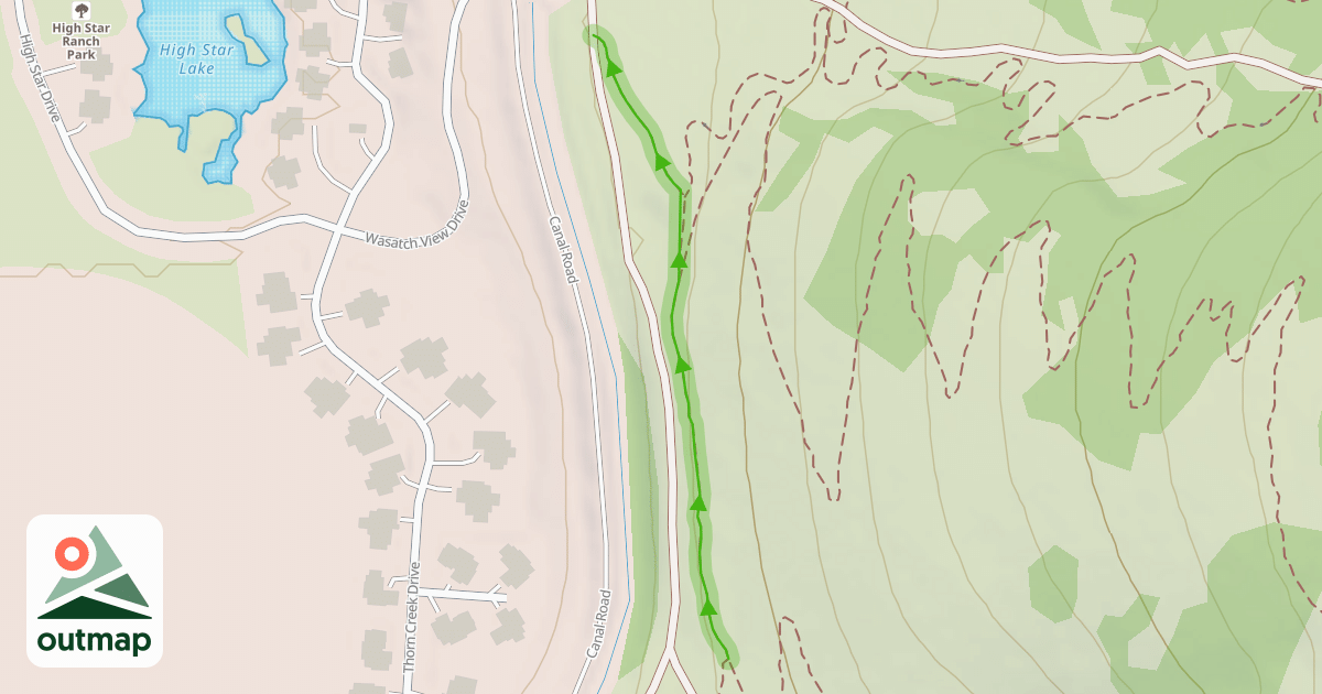 Map of Lazy Dazz Trail