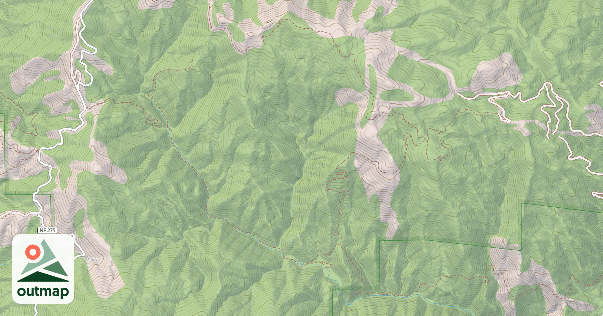 Map of Gardiner Peak