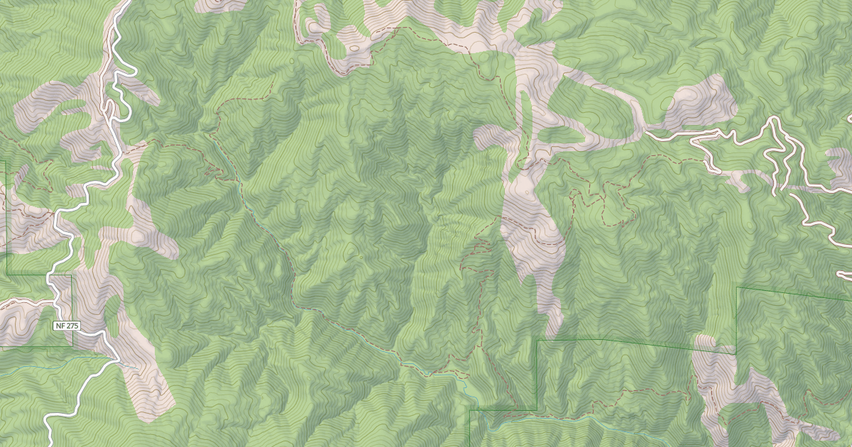 Map preview of Gardiner Peak