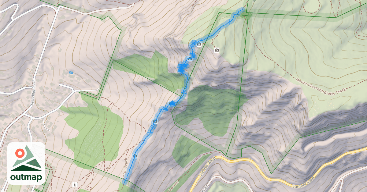 Map of Urumau Reserve track