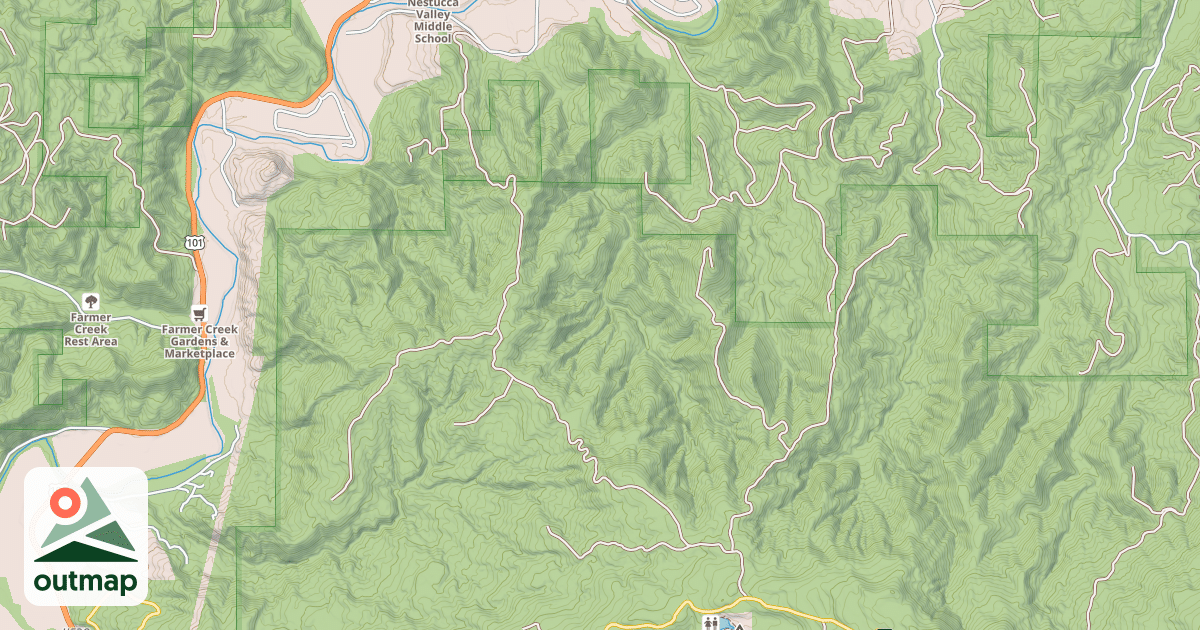 Map of FOLAND CREEK