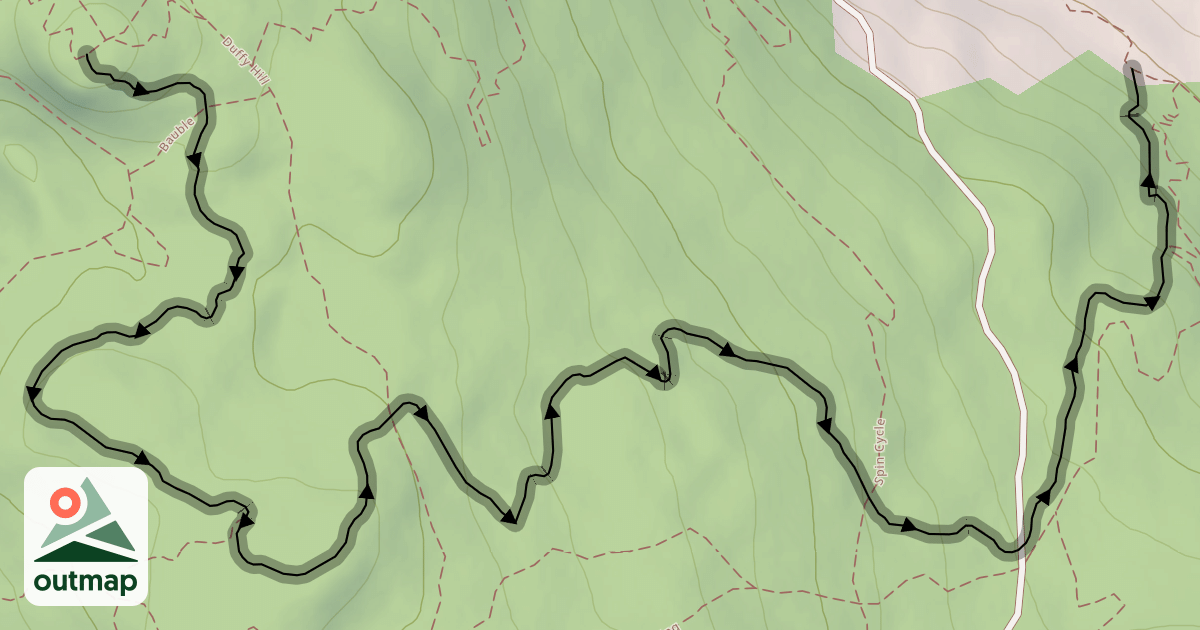 Map of A Blaze on the Hillside