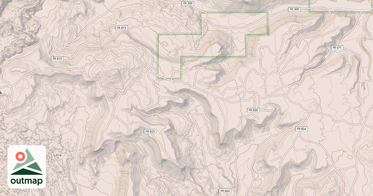 Map of Birch Spring Knoll