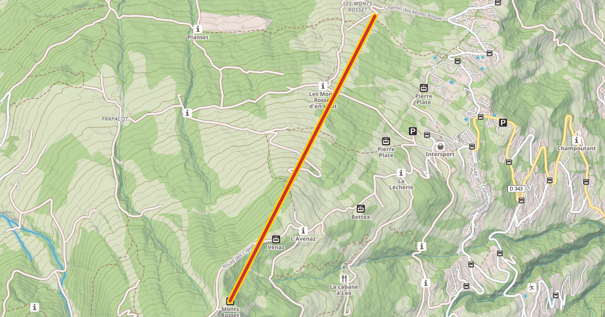 Map preview of Monts Rosset