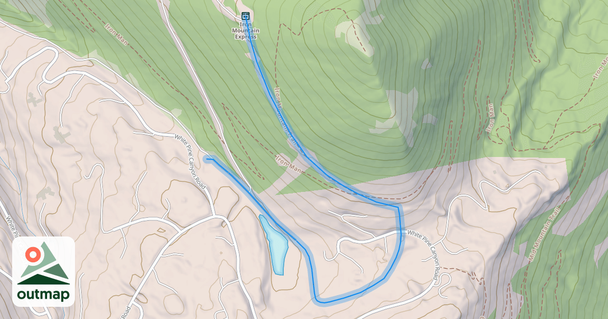 Map of Upper White Pine