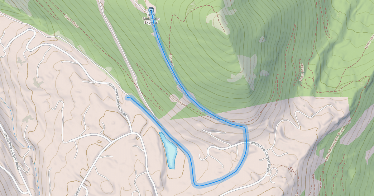 Map preview of Upper White Pine