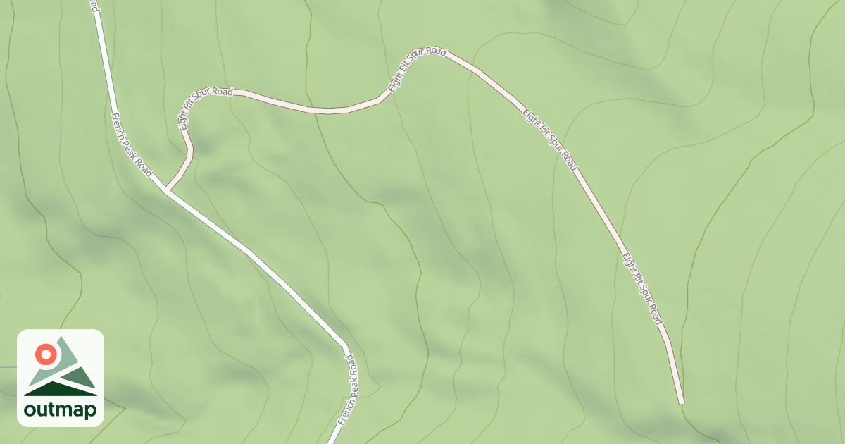 Map of EIGHT PIT SPUR