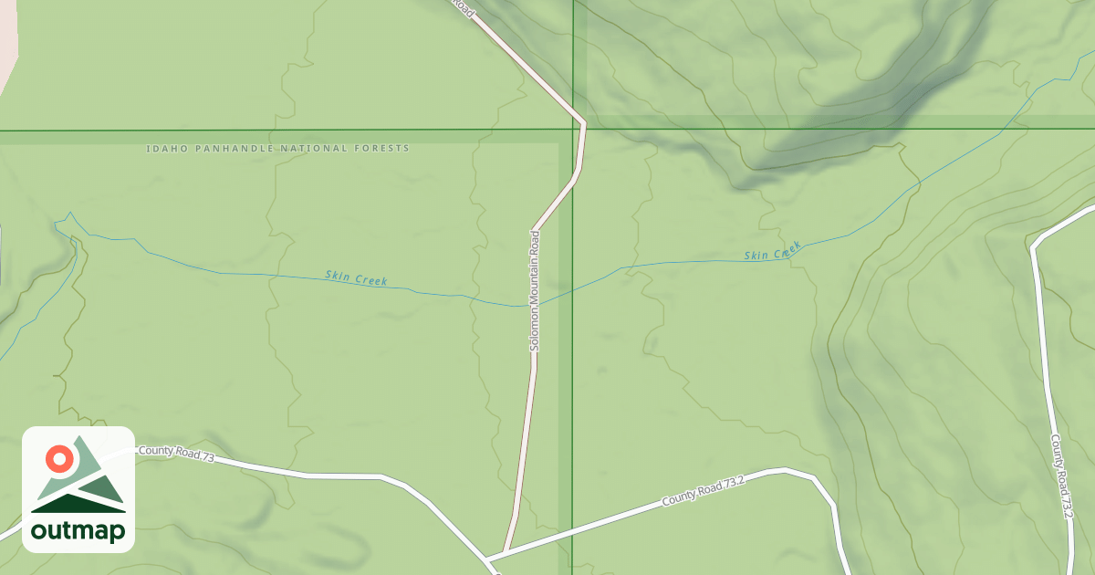 Map of SOLOMON MOUNTAIN