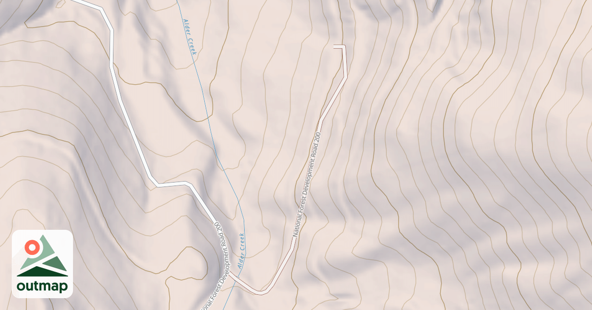 Map of ALDER MINE