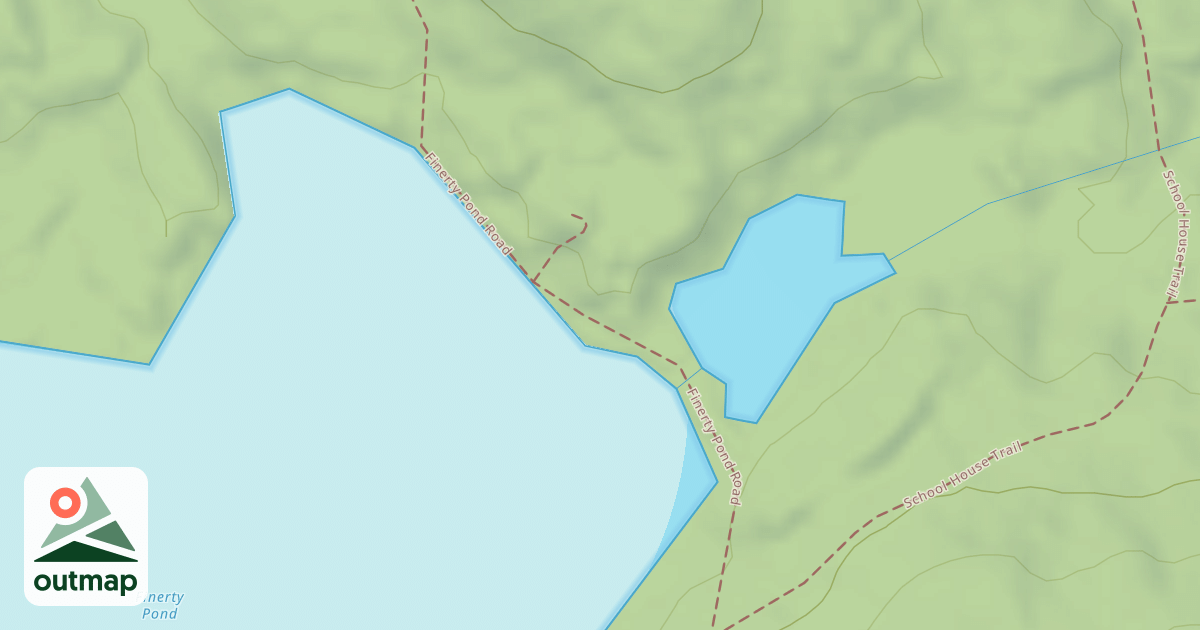 Map of Finerty Pond Road