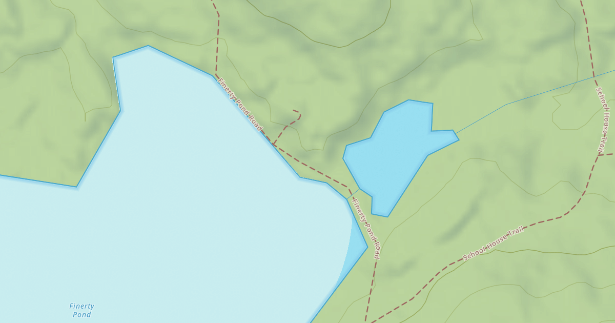 Map preview of Finerty Pond Road