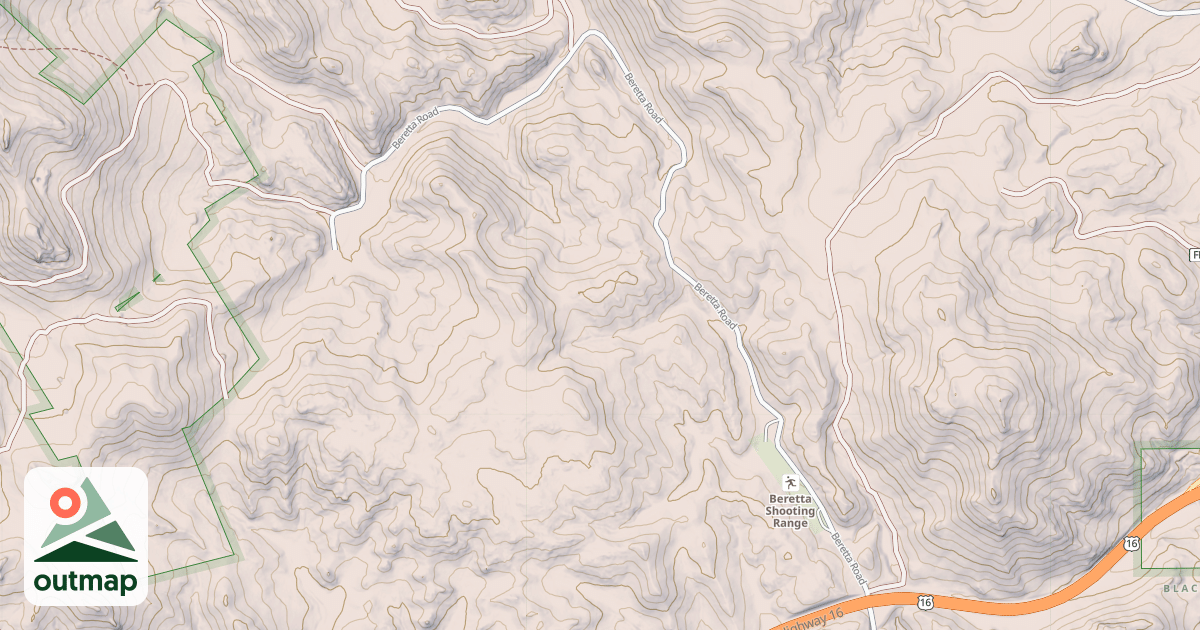 Map of BERETTA ROAD