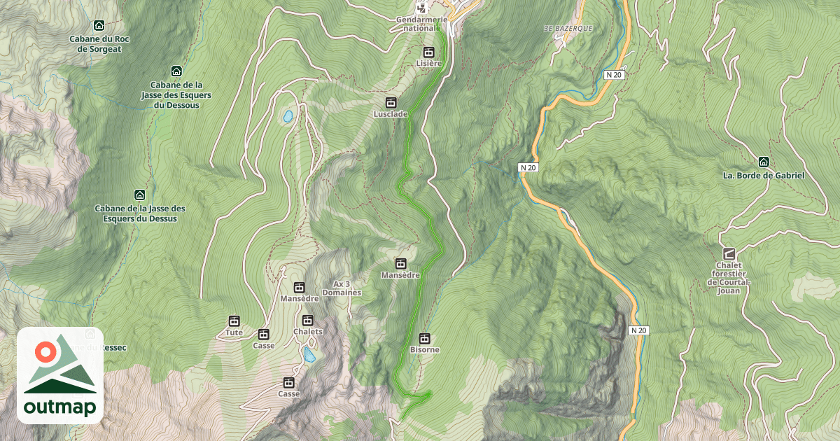 Map of Trois Jasses