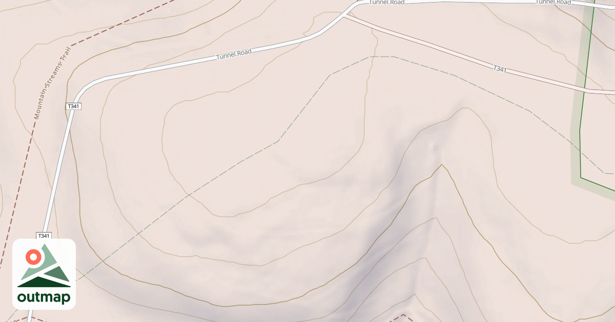 Map of Laurel Highlands Snowmobile Trail (Northern)