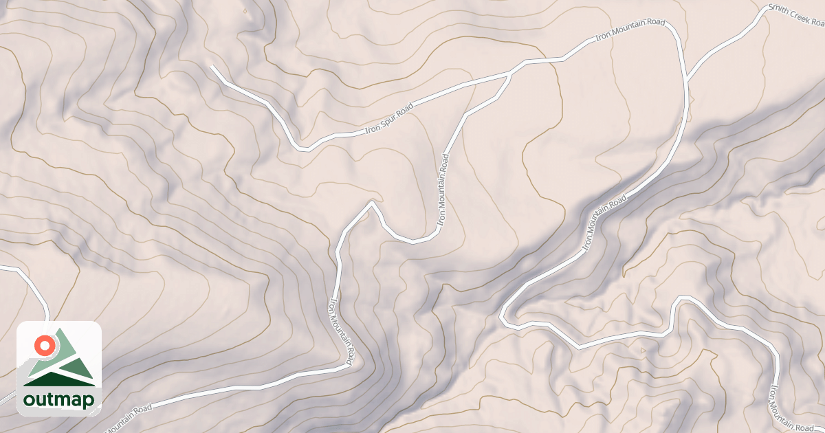Map of IRON MOUNTAIN