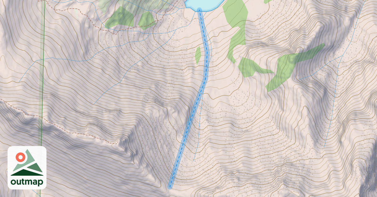 Map of Peregrine West Col