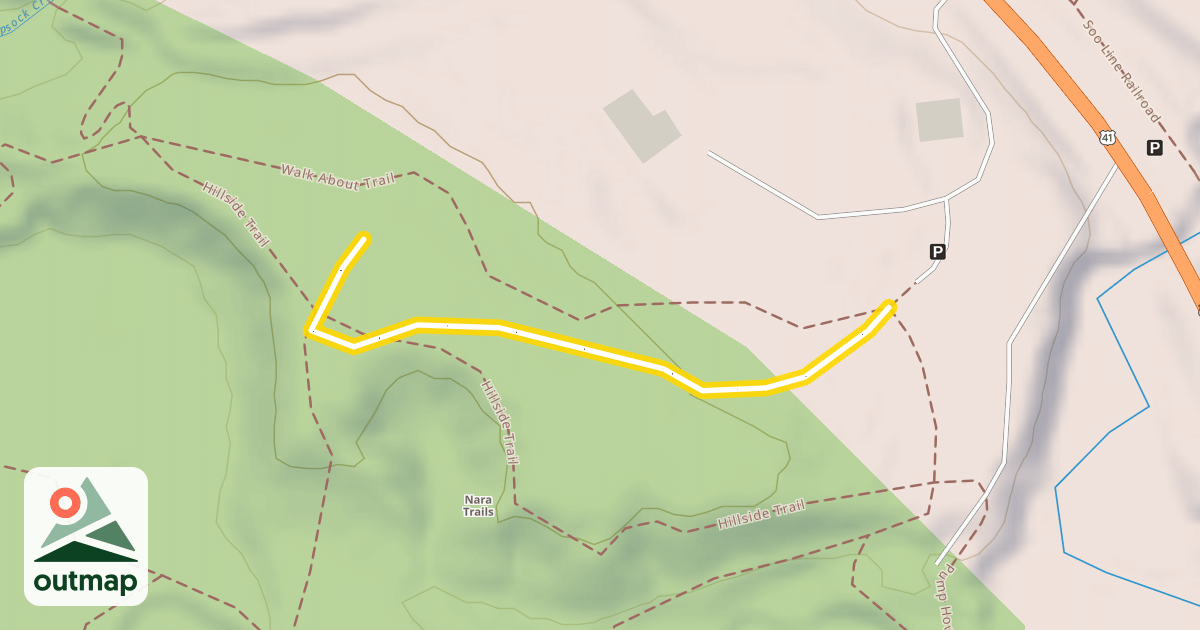 Map of Lookout Loop (Sledding Hill Access)