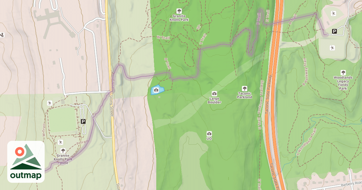 Map of Taconic Bridge Trail