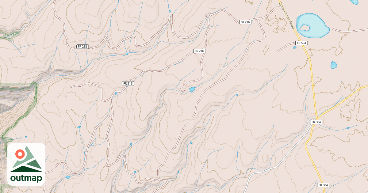 Map of COW CANYON