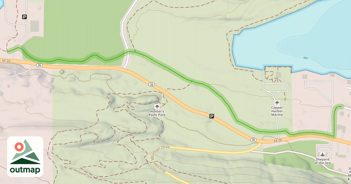 Map of Hunter's Point Bike Path