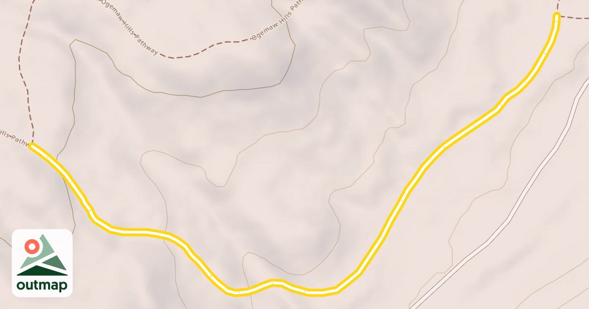 Map of Ogemaw Hills Pathway