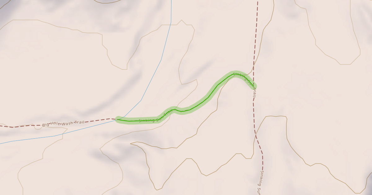Map preview of Sinking Sun Trail