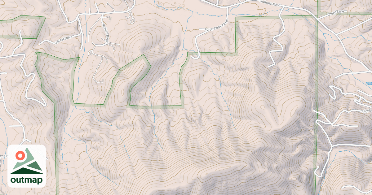 Map of GILLESPIE BRANCH