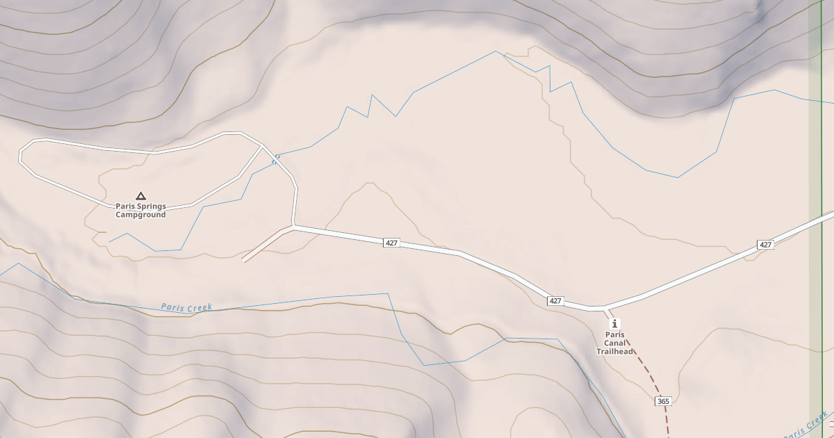 Map preview of PARIS CAMPGROUND ACCESS